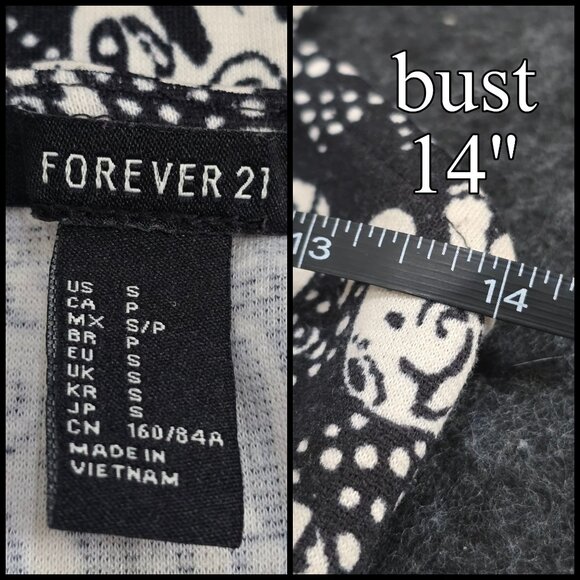 Forever 21 Elephant Print Cami Top | Cropped Adjustable Boho Travel Vibes S - Picture 7 of 8